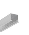 2m Aluprofil LINEA-IN20 EE7F/U7 - Unbehandeltes Aluminium, Einbau, LED-Schiene
