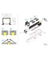 2m Aluprofil LINEA-IN20 EE7F/U7 - Unbehandeltes Aluminium, Einbau, LED-Schiene