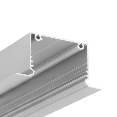 1m Aluprofil PHIL RECESSED C10 - Eloxiert, Einbau, LED-Schiene