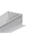 1m Aluprofil PHIL RECESSED C10 - Unbehandeltes Aluminium, Einbau, LED-Schiene