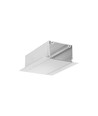 1m Aluprofil PHIL RECESSED C10 - Unbehandeltes Aluminium, Einbau, LED-Schiene