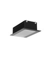 1m Aluprofil PHIL RECESSED C10 - Schwarz lackiert, eingebaut, LED-Schiene