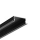 2m Aluprofil VARIO30-06 ACDE-9/U9 - Schwarz eloxiert, eingebaut, LED-Schiene