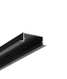 2m Aluprofil VARIO30-06 ACDE-9/U9 - Schwarz eloxiert, eingebaut, LED-Schiene