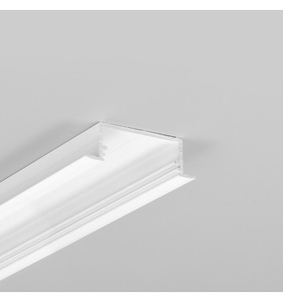 2m Aluprofil VARIO30-06 ACDE-9/U9 - Weiß lackiert, eingebaut, LED-Schiene