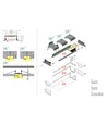 2m Aluprofil VARIO30-06 ACDE-9/U9 - Weiß lackiert, eingebaut, LED-Schiene