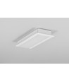 2m Aluprofil VARIO30-06 ACDE-9/U9 - Weiß lackiert, eingebaut, LED-Schiene