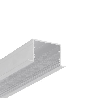 1m Aluprofil VARIO30-07 ACDE-9/U9 - Unbehandeltes Aluminium, Einbau, LED-Schiene