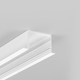 1m Aluprofil VARIO30-07 ACDE-9/U9 - Weiß lackiert, eingebaut, LED-Schiene