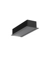 2m Aluprofil VARIO30-07 ACDE-9/U9 - Schwarz eloxiert, eingebaut, LED-Schiene