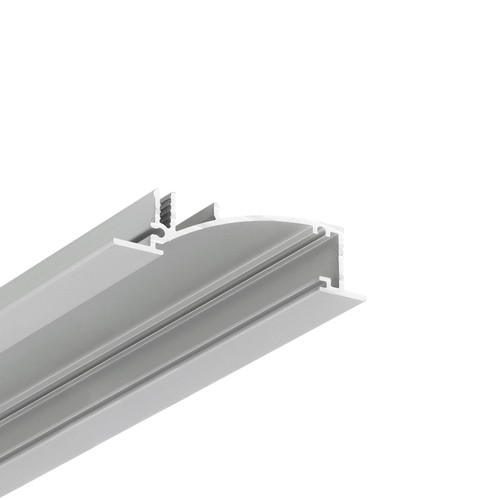 1m Aluprofil FLAT8 H/UX - Eloxiert, eingebaut, LED-Schiene