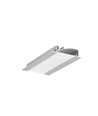 1m Aluprofil FLAT8 H/UX - Eloxiert, eingebaut, LED-Schiene