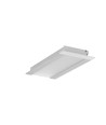 2m Aluprofil FLAT8 H/UX - Unbehandeltes Aluminium, Einbau, LED-Schiene