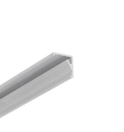 2m Aluprofil CABI12 E - Unbehandeltes Aluminium, Ecke, LED-Schiene