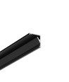 2m Aluprofil CABI12 E - Schwarz eloxiert, Ecke, LED-Schiene