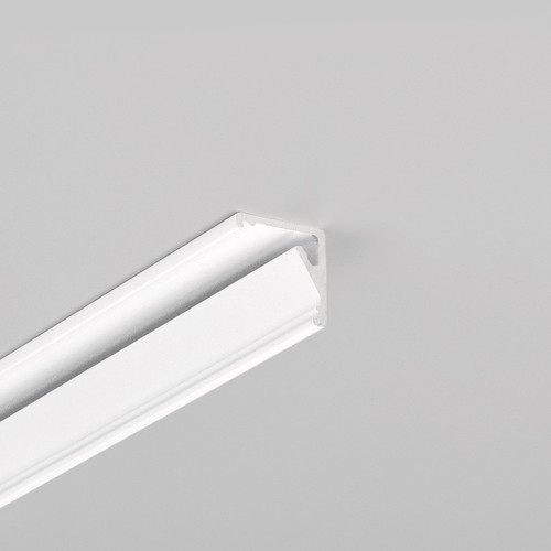 2m Aluminiumprofil CABI12 E - Weiß lackiert, Ecke, LED-Schiene