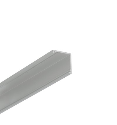 2m Aluminiumprofil CABI12 DUO E - Eloxiert, Ecke, LED-Schiene