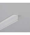 2m Aluminiumprofil CABI12 DUO E - Weiß lackiert, Ecke, LED-Schiene