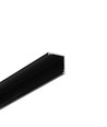 2m Aluminiumprofil CABI12 DUO E - Schwarz eloxiert, Ecke, LED-Schiene