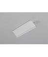 2m Aluminiumprofil CABI12 DUO E - Weiß lackiert, Ecke, LED-Schiene