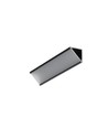 2m Aluminiumprofil CABI12 DUO E - Schwarz eloxiert, Ecke, LED-Schiene