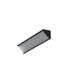 2m Aluminiumprofil CABI12 DUO E - Schwarz eloxiert, Ecke, LED-Schiene
