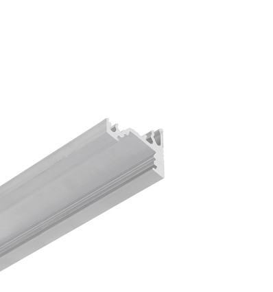 1m Aluprofil CORNER10 BC/UX - Unbehandeltes Aluminium, Ecke, LED-Schiene