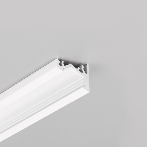 2m Aluprofil CORNER10 BC/UX - Weiß lackiert, Ecke, LED-Schiene