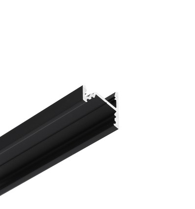 1m Aluprofil CORNER10.V2 A1C/U1 - Schwarz eloxiert, Ecke, LED-Schiene