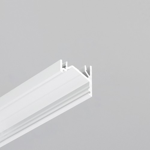 2m Aluprofil CORNER12.V2 EF/U - Weiß lackiert, Ecke, LED-Schiene