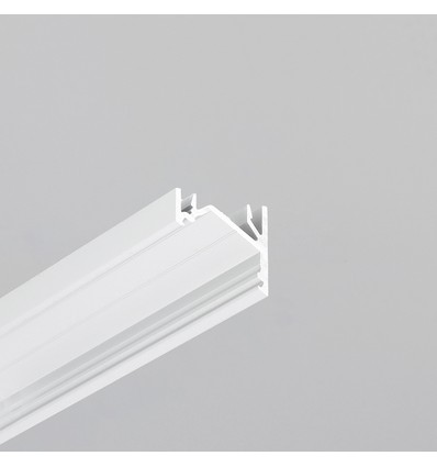 2m Aluprofil CORNER12.V2 EF/U - Weiß lackiert, Ecke, LED-Schiene