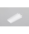 2m Aluprofil CORNER12.V2 EF/U - Weiß lackiert, Ecke, LED-Schiene