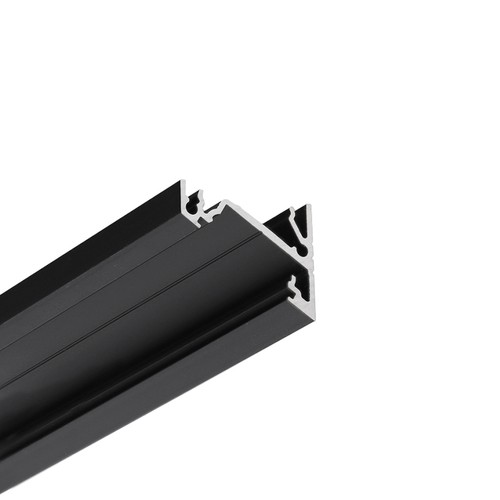 2m Aluprofil CORNER14 EE7F/TY - Schwarz eloxiert, Ecke, LED-Schiene