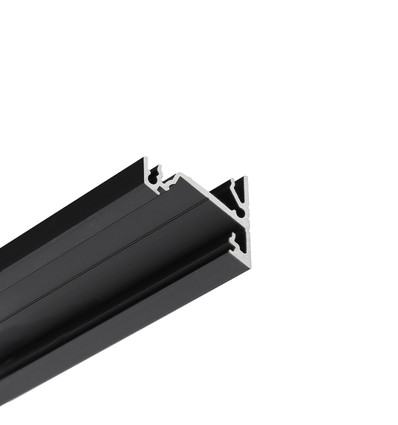 2m Aluprofil CORNER14 EE7F/TY - Schwarz eloxiert, Ecke, LED-Schiene