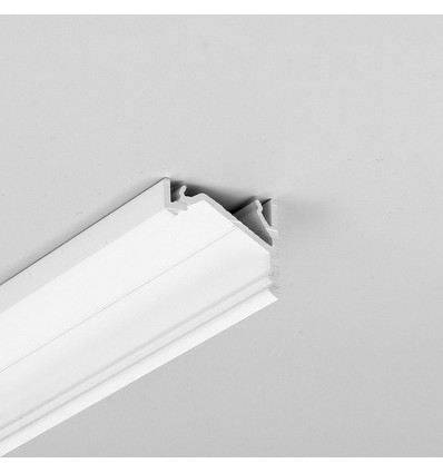 2m Aluprofil CORNER16.V2 AC-6/TY - Weiß lackiert, Ecke, LED-Schiene