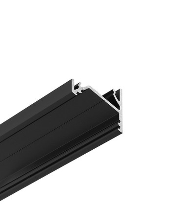 2m Aluprofil CORNER16.V2 AC-6/TY - Schwarz eloxiert, Ecke, LED-Schiene