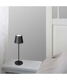 V-Tac wiederaufladbare Tischlampe, kabellos - Schwarz, IP54 Outdoor Tischlampe, Touch-dimmbar, Modell Mini