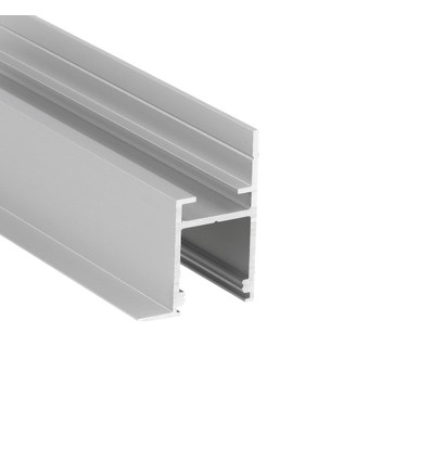 2m Aluminiumprofil FRAME14 BC/Q - Eloxiert, Einbau, LED-Schiene