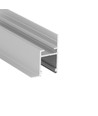 2m Aluminiumprofil FRAME14 BC/Q - Eloxiert, Einbau, LED-Schiene