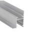 2m Aluprofil FRAME14 BC/Q - Unbehandeltes Aluminium, Einbau, LED-Schiene