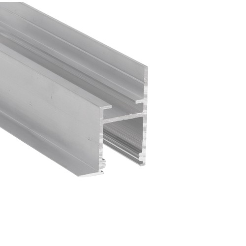 2m Aluprofil FRAME14 BC/Q - Unbehandeltes Aluminium, Einbau, LED-Schiene