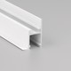 2m Aluprofil FRAME14 BC/Q - Weiß lackiert, Einbau, LED-Schiene