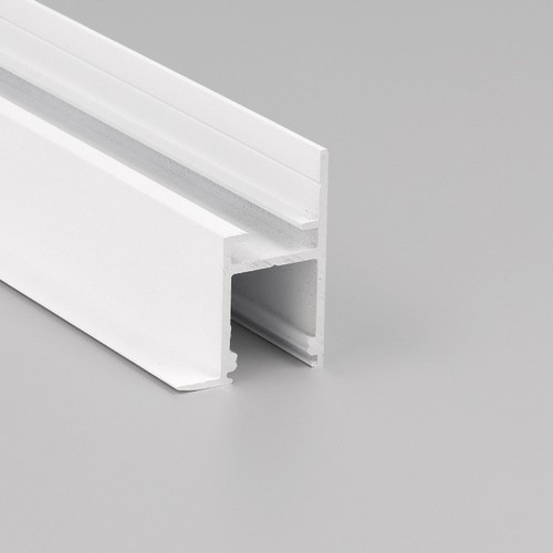 2m Aluprofil FRAME14 BC/Q - Weiß lackiert, Einbau, LED-Schiene
