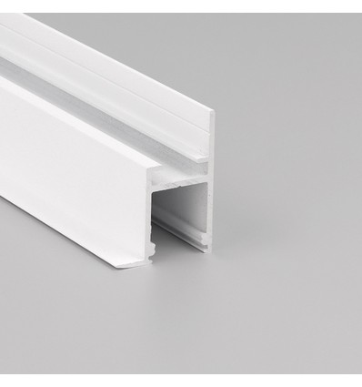 2m Aluprofil FRAME14 BC/Q - Weiß lackiert, Einbau, LED-Schiene