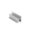 2m Aluprofil FRAME14 BC/Q - Unbehandeltes Aluminium, Einbau, LED-Schiene