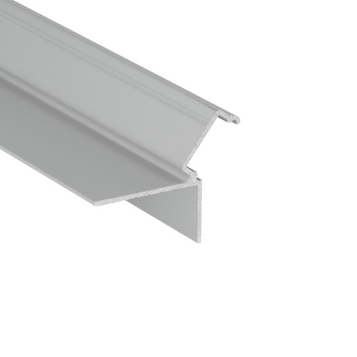 2m Aluminiumprofil GLOW12 DOWN A1C - Eloxiert, Einbau, LED-Schiene