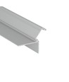 2m Aluminiumprofil GLOW12 DOWN A1C - Eloxiert, Einbau, LED-Schiene