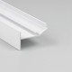1m Aluprofil GLOW12 UP A1C - Weiß lackiert, Einbau, LED-Schiene