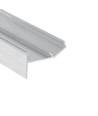 2m Aluprofil GLOW12 UP A1C - Unbehandeltes Aluminium, Einbau, LED-Schiene
