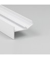 2m Aluminiumprofil GLOW12 UP A1C - Weiß lackiert, Einbau, LED-Schiene